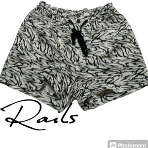 Rails Black and White Women Shorts